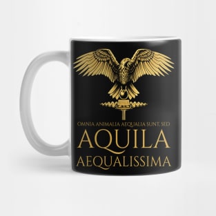 Latin Language - All animals are equal, but the eagle is the most equal - Ancient Rome Mug